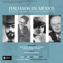 El libro Italianos en México. Arquitectos, ingenieros y artistas entre lossiglos XIX