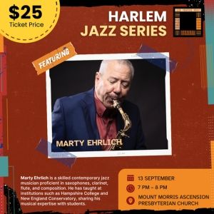 Harlem Jazz Series to Host Marty Ehrlich Next Month