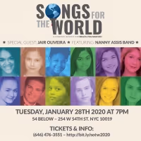 Feinstein's/54 Below to Present SONGS FOR THE WORLD January 28