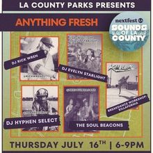 Sounds Of Los Angeles County To Present ANYTHING FRESH