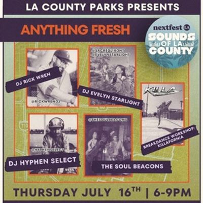 Sounds Of Los Angeles County To Present ANYTHING FRESH