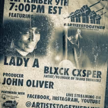 Lady A and Blxck Cxsper to Appear On Artists Together Round Table Live Stream