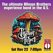 Allman Brothers Tribute Band, The Brothers Project, to Perform at The Park Theatre