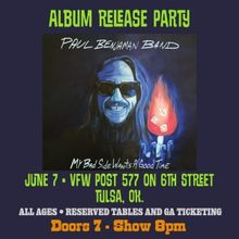 Paul Benjaman to Celebrate MY BAD SIDE WANTS A GOOD TIME With Album Release Party