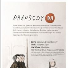 RHAPSODY M By Dennis Yueh-Yeh Li to Have Reading at the Voyage Theater