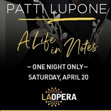Spotlight: ONE NIGHT ONLY: PATTI LUPONE at Los Angeles Music Center