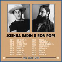 Ron Pope and Joshua Radin to Embark on Co-Headling Tour