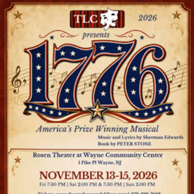 1776 Will Come to Wayne Community Center This November