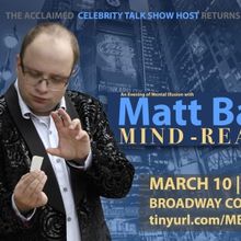 Celebrity Talk Show Host Matt Bailey to Bring Mind-Reading Show to New York City