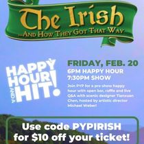 Porchlight Young Professionals to Host HAPPY HOUR & A HIT: THE IRISH … AND HOW THEY GOT THAT WAY