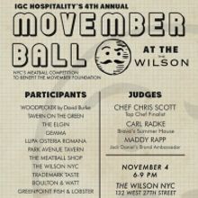 MOVEMBER BALL by ICG Hospitality to Benefit The Movember Foundation at The Wilson in 