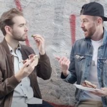 VIDEO: Matt Mucha and Taylor Okey Chow Down Like Newsies on SECOND ACT SNACKS