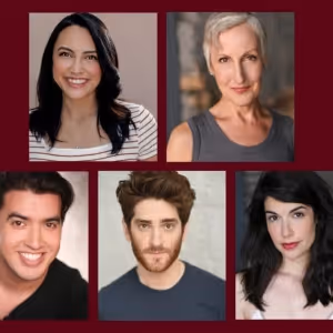 Cast Set for THE STRANGER by Agatha Christie at Peninsula Players Theatre