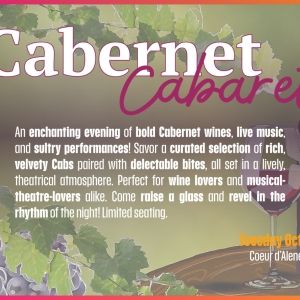CABERNET CABARET To Bring Wine & Live Music To Coeur D’alene Summer Theatre Studio