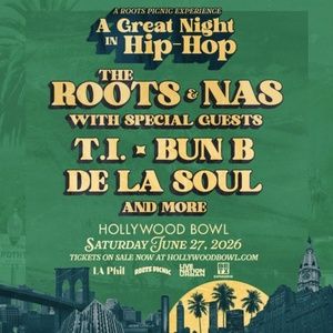 A ROOTS PICNIC EXPERIENCE: A GREAT NIGHT IN HIP-HOP is Coming to the Hollywood Bowl…