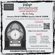 Old Library Theatre to Open 2024 Season With VINTAGE HITCHCOCK: A LIVE RADIO PLAY