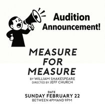 Burbage Theatre Co to Hold Auditions for MEASURE FOR MEASURE