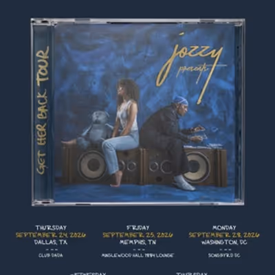 JOZZY to Launch GET HER BACK TOUR This Fall