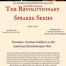 Revolutionary Speaker Series Presentation Comes to Brandywine Battlefield Park