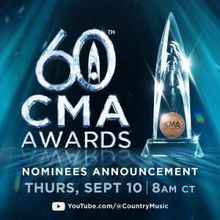CMA AWARDS Nominees to Be Announced on GMA and YouTube Livestream