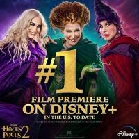 HOCUS POCUS 2 Is the Biggest Film Premiere on Disney+ Domestically to Date