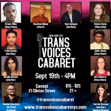 TRANS VOICES CABARET to Return to Caveat With New Show