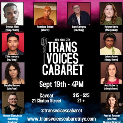 TRANS VOICES CABARET to Return to Caveat With New Show
