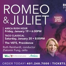 The Rhode Island Philharmonic Orchestra to Present ROMEO & JULIET in January