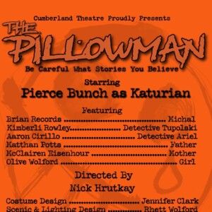 THE PILLOWMAN to Open at Cumberland Theatre This October