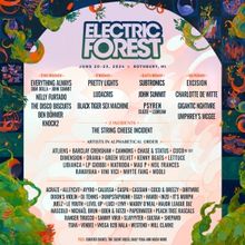 Electric Forest Unveils Initial Music Lineup For 2024 Edition
