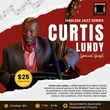 Curtis Lundy to Perform at Mount Morris Ascension Presbyterian Church