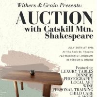AUCTION WITH CATSKILL MTN. SHAKESPEARE to Take Place This Friday