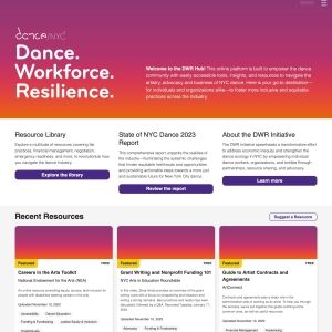 Dance/NYC Launches Dance. Workforce. Resilience. (DWR) Hub