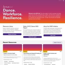 Dance/NYC Launches Dance. Workforce. Resilience. (DWR) Hub