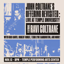 JOHN COLTRANE'S OFFERING REVISITED Will Come to Temple University