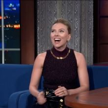VIDEO: Scarlett Johansson Talks BLACK WIDOW on THE LATE SHOW WITH STEPHEN COLBERT