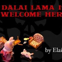 BWW Review: THE DALAI LAMA IS NOT WELCOME HERE ~ ELAINE ROMERO'S New Work-In-Progress Photo