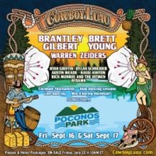 Brantley Gilbert & Brett Young to Headline 'Cowboy Luau'