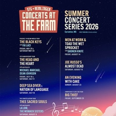 The Black Keys, The Head and the Heart, Cake, and More Set For Concerts at The Farm Summer Series at Remlinger Farms