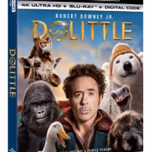 DOLITTLE is Now Available on 4K Ultra HD, Blu-ray, DVD and Digital