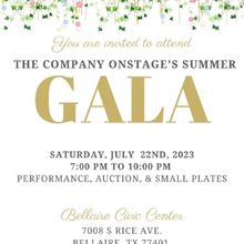 The Company OnStage to Present 2023 Summer Gala in July