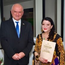 Actress-Philanthropist Irina Maleeva Receives Ivan Vazov Medal From Bulgarian Prime M