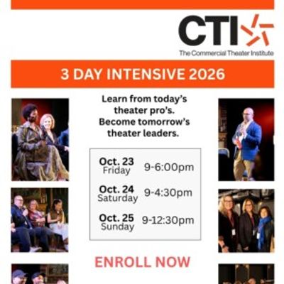 Commercial Theater Institute Opens Registration For Three-Day Intensive