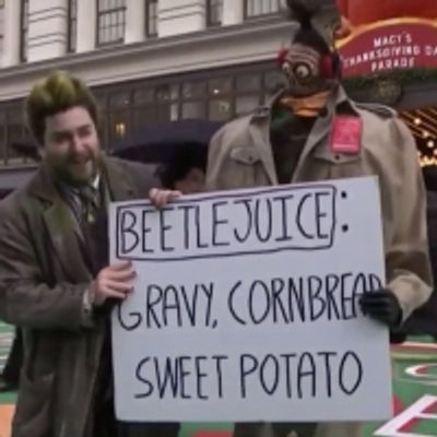 VIDEO: BEETLEJUICE Explains The Whole Being Dead Thing During Macy's Thanksgiving Day Parade
