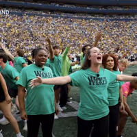 Video: University of Michigan Presents WICKED Halftime Show Video