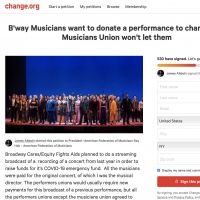 Disney on Broadway Benefit Musicians Release Open Letter; Petition Own Union