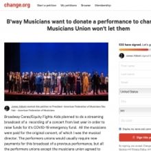 Disney on Broadway Benefit Musicians Release Open Letter; Petition Own Union