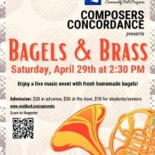 Composers Concordance and Goddard Riverside Community Arts to Present BAGELS & BRASS…