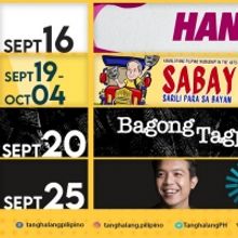 Tanghalang Pilipino Adds Concert, Short Film & Workshops to September Offerings