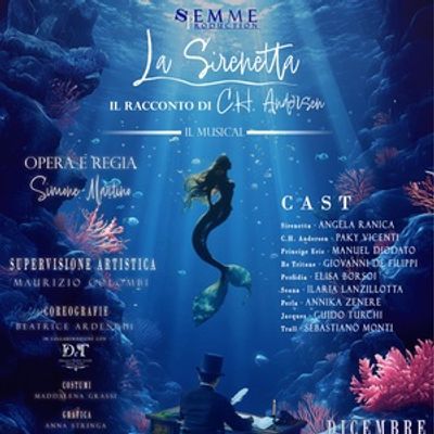 Previews: LA SIRENETTA DI ANDERSEN IL MUSICAL al TEATRO GLORIA A MONTICHIARI